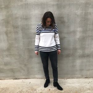Striped J Crew Tee